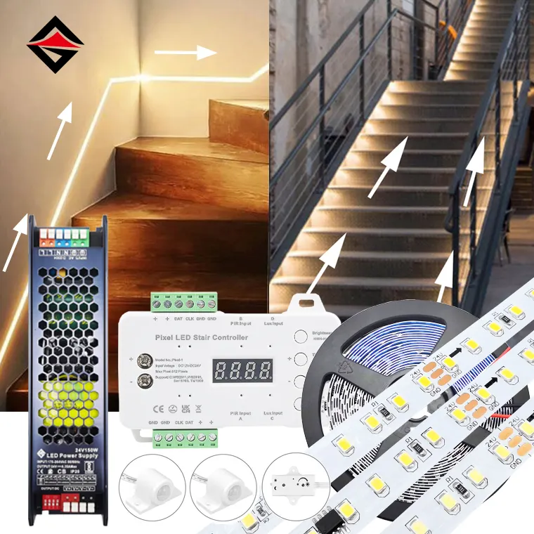 Προσαρμόσιμο σετ φωτός LED Stair